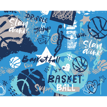 Graffiti Basketball Blue Mural (Medium) by Origin Murals