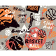Graffiti Basketball Orange Mural (Large) by Origin Murals