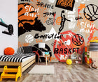 Graffiti Basketball Orange Mural (Large) by Origin Murals