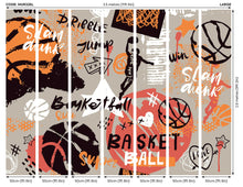 Graffiti Basketball Orange Mural (Large) by Origin Murals