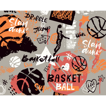 Graffiti Basketball Orange Mural (Medium) by Origin Murals
