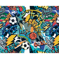 Sports Graffiti Multi Mural (Large) by Origin Murals