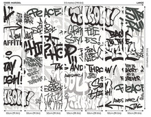 Mono Graffiti Black And White Mural (Large) by Origin Murals