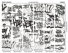 Mono Graffiti Black And White Mural (Medium) by Origin Murals