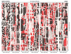 Letterpress Graffiti Red And Black Mural (Large) by Origin Murals