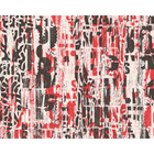 Letterpress Graffiti Red And Black Mural (Medium) by Origin Murals