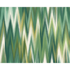 Ikat Zig Zag Forest Green Mural (Large) by Origin Murals