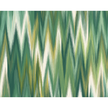 Ikat Zig Zag Forest Green Mural (Large) by Origin Murals