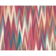 Ikat Zig Zag Raspberry Red Mural (Large) by Origin Murals