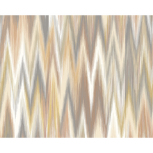 Ikat Zig Zag Natural Linen Mural (Large) by Origin Murals