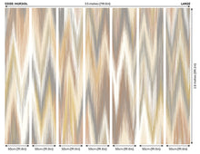 Ikat Zig Zag Natural Linen Mural (Large) by Origin Murals