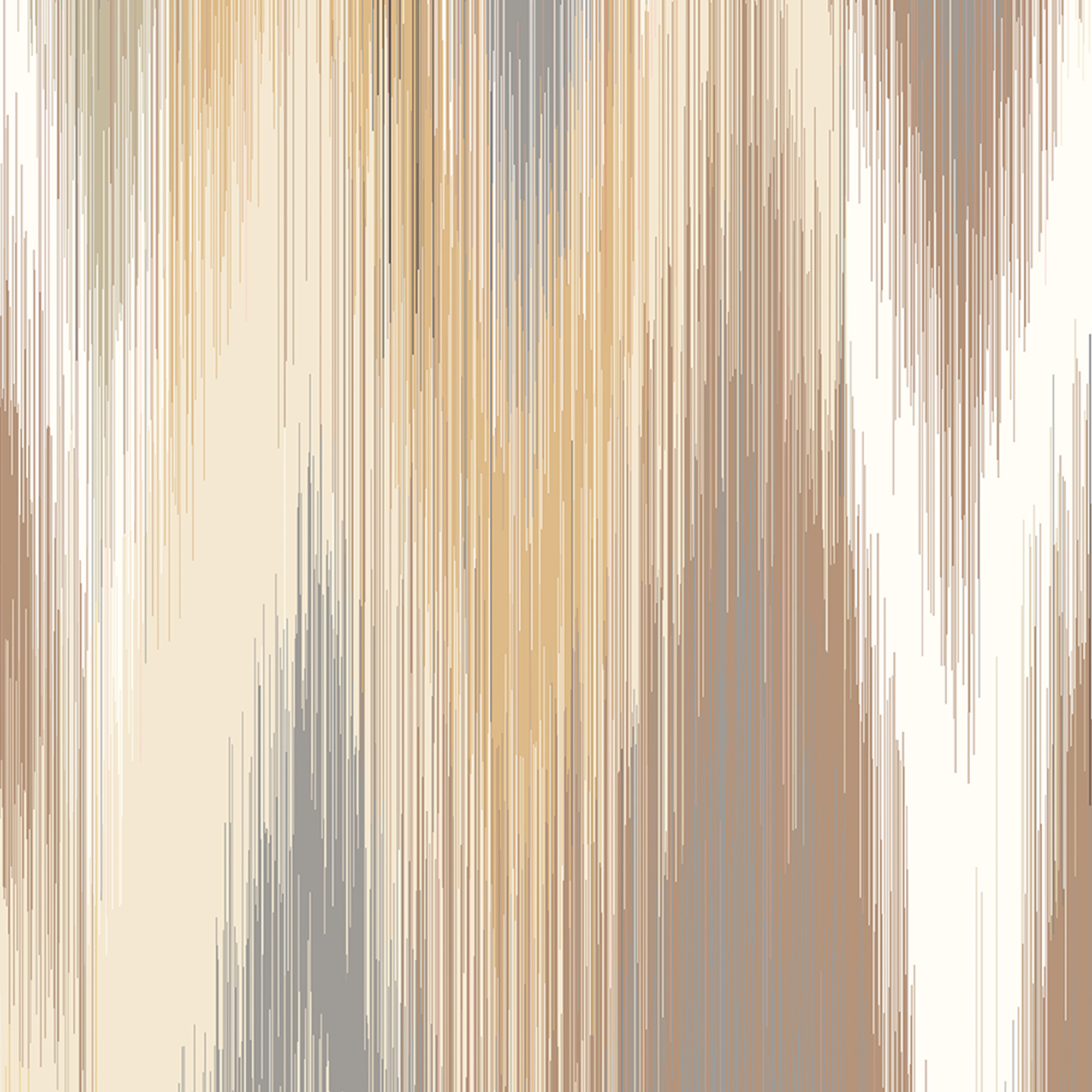 Ikat Zig Zag Natural Linen Mural (Medium) by Origin Murals