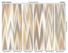 Ikat Zig Zag Natural Linen Mural (Medium) by Origin Murals
