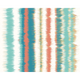 Linear Stripe Teal Blue And Orange Mural (Large) by Origin Murals