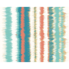 Linear Stripe Teal Blue And Orange Mural (Medium) by Origin Murals