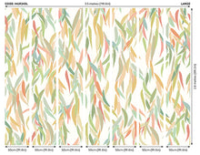 Willow Leaves Apple Green Mural (Large) by Origin Murals