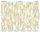 Willow Leaves Apple Green Mural (Medium) by Origin Murals