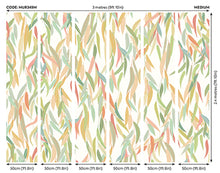 Willow Leaves Apple Green Mural (Medium) by Origin Murals