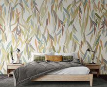 Willow Leaves Natural Stone Mural (Medium) by Origin Murals