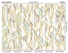 Willow Leaves Natural Stone Mural (Medium) by Origin Murals