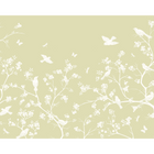 Blossom Trail Soft Green Mural (Large) by Origin Murals