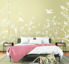 Blossom Trail Soft Green Mural (Large) by Origin Murals
