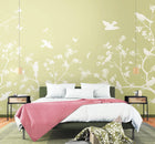 Blossom Trail Soft Green Mural (Medium) by Origin Murals