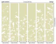 Blossom Trail Soft Green Mural (Medium) by Origin Murals