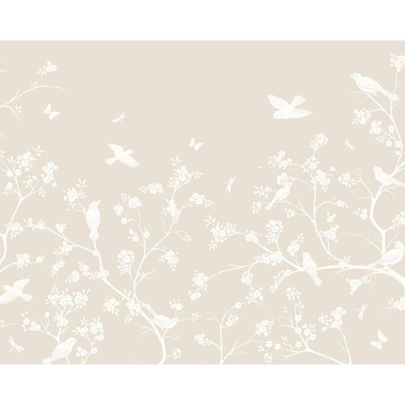 Blossom Trail Natural Stone Mural (Large) by Origin Murals