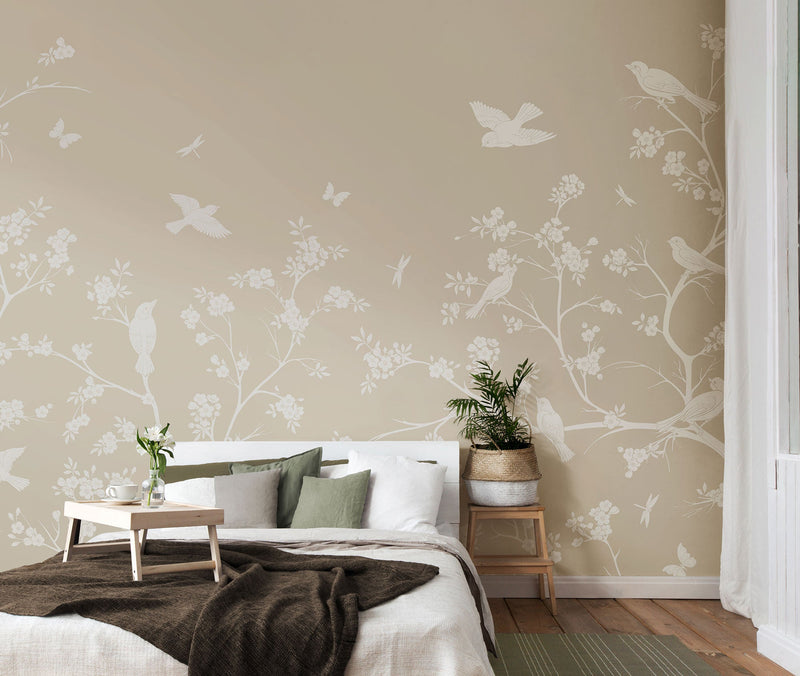 Blossom Trail Natural Stone Mural (Large) by Origin Murals
