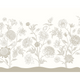 Jacobean Rose Trail Natural Stone Mural (Large) by Origin Murals