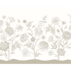 Jacobean Rose Trail Natural Stone Mural (Medium) by Origin Murals