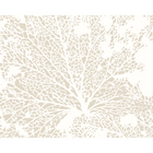 Skeleton Leaf Natural Linen Mural (Large) by Origin Murals