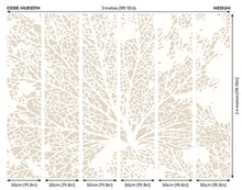 Skeleton Leaf Natural Linen Mural (Medium) by Origin Murals