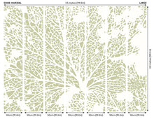 Skeleton Leaf Sage Green Mural (Large) by Origin Murals
