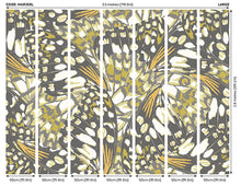 Butterfly Wings Black And Olive Green Mural (Large) by Origin Murals