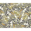 Butterfly Wings Black And Olive Green Mural (Medium) by Origin Murals