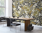 Butterfly Wings Black And Olive Green Mural (Medium) by Origin Murals