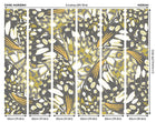 Butterfly Wings Black And Olive Green Mural (Medium) by Origin Murals