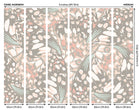 Butterfly Wings Natural Stone Mural (Medium) by Origin Murals