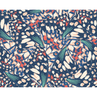Butterfly Wings Navy Blue And Coral Mural (Large) by Origin Murals