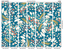 Butterfly Wings Teal Blue And Orange Mural (Large) by Origin Murals