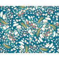 Butterfly Wings Teal Blue And Orange Mural (Medium) by Origin Murals