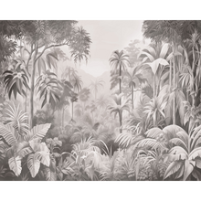 Jungle Trees Black And White Mural (Medium) by Origin Murals