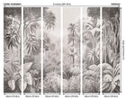 Jungle Trees Black And White Mural (Medium) by Origin Murals