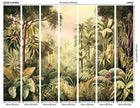 Jungle Trees Olive Green Mural (Large) by Origin Murals