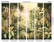 Jungle Trees Olive Green Mural (Medium) by Origin Murals