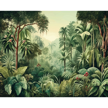 Jungle Trees Forest Green Mural (Medium) by Origin Murals