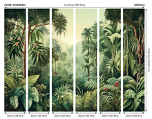 Jungle Trees Forest Green Mural (Medium) by Origin Murals