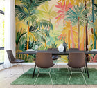 Pretty Palms Emerald Green Mural (Medium) by Origin Murals